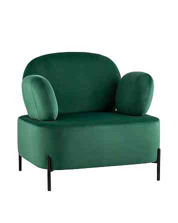 Кресло для отдыха Candy с подлокотниками велюр зелёный Алматы