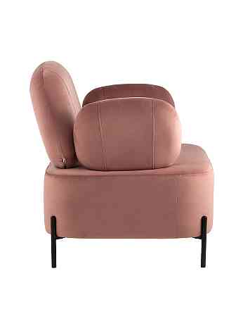 Кресло для отдыха Candy с подлокотниками велюр пыльно-розовый Алматы