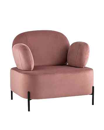 Кресло для отдыха Candy с подлокотниками велюр пыльно-розовый Алматы