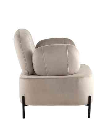 Кресло для отдыха Candy с подлокотниками велюр светло-серый Алматы