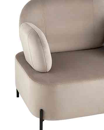 Кресло для отдыха Candy с подлокотниками велюр светло-серый Алматы