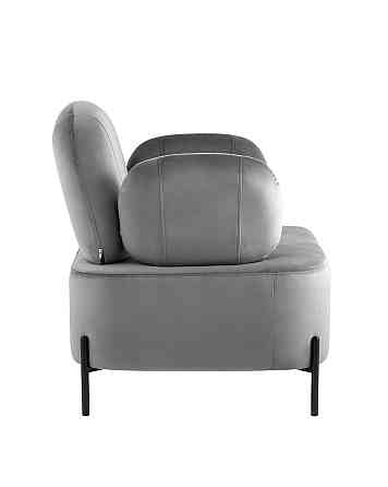 Кресло для отдыха Candy с подлокотниками велюр серый Алматы