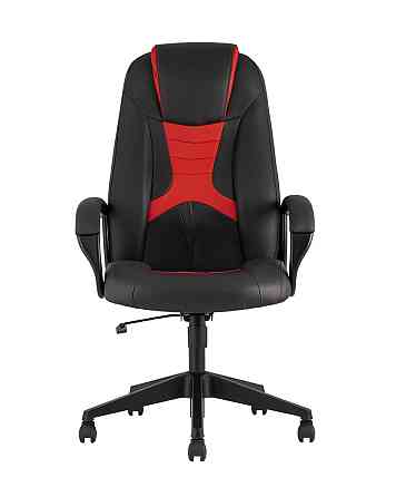 Кресло игровое, Cyber 8 Red (Спинка и сиденье комбо ткань/экокожа, цвет черный/красный Алматы