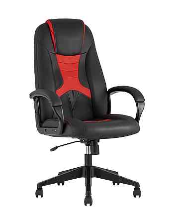 Кресло игровое, Cyber 8 Red (Спинка и сиденье комбо ткань/экокожа, цвет черный/красный Алматы