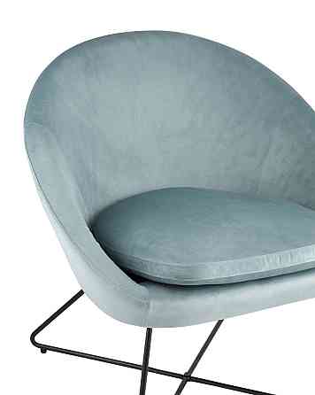 Кресло интерьерное Columbo, вельвет, пыльно-голубой Алматы