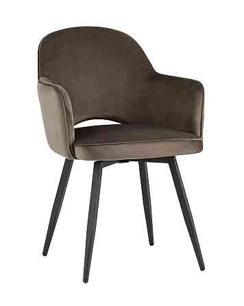 Стул-кресло Haston, вращающийся коричневый Алматы