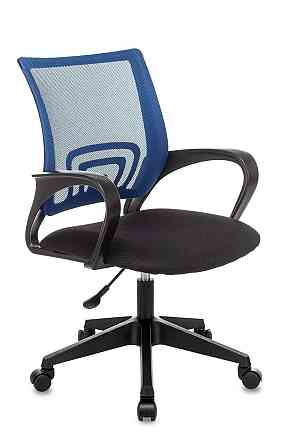 Кресло офисное Basic сетка/ткань синий Алматы