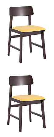Комплект стульев Oden деревянный, цвет желтый 2шт Алматы