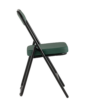 Складной стул Jolly экокожа зелёный каркас черный матовый Алматы - изображение 4