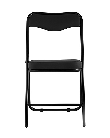 Складной стул Jolly экокожа черный каркас черный матовый Алматы - изображение 3