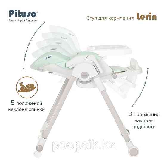 Стул для кормления Lerin Pituso Мятный Eco-кожа Алматы