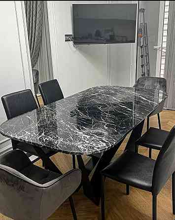 Мраморные столы натуральной каменный стол Алматы