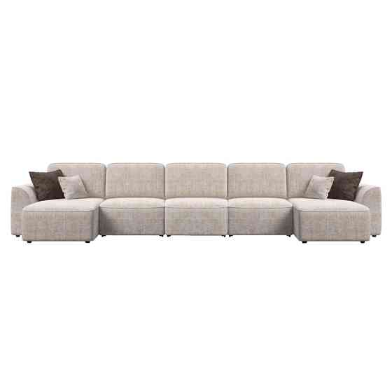 П-образный диван "KING MODOOL" (Шенилл IQ кварц) Уральск