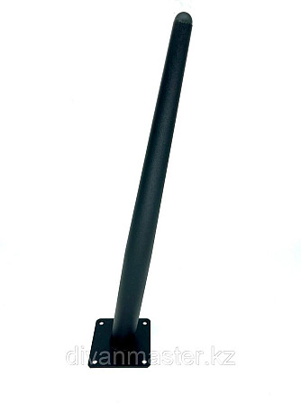 Ножка стальная, для диванов и кресел, черная черная с наклоном 50см Алматы - изображение 1