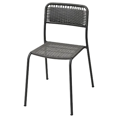 Садовый стул, ВИХОЛЬМЕН темно-серый ИКЕА, IKEA Астана