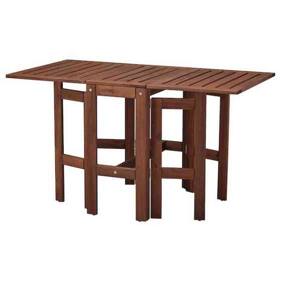 Стол складной садовый ЭПЛАРО коричневая морилка 34/83/131x70 см ИКЕА, IKEA Астана