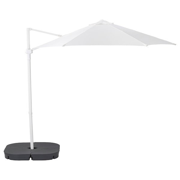 Зонт от солнца с опорой ХЁГЁН Сварто белый 270 см IKEA, ИКЕА Нур-Султан - изображение 1