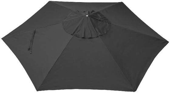 Зонт от солнца БЕТСО / ЛИНДЭЙА черный диаметр 300 см. IKEA, ИКЕА Нур-Султан