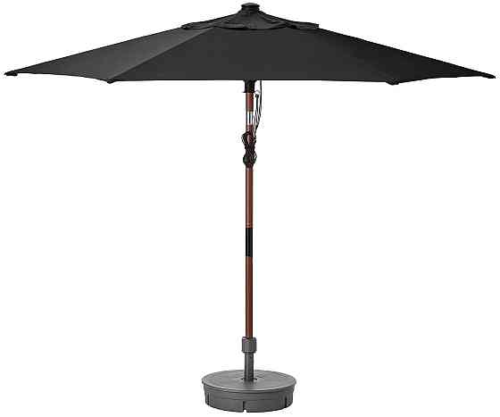 Зонт от солнца БЕТСО / ЛИНДЭЙА черный диаметр 300 см. IKEA, ИКЕА Нур-Султан