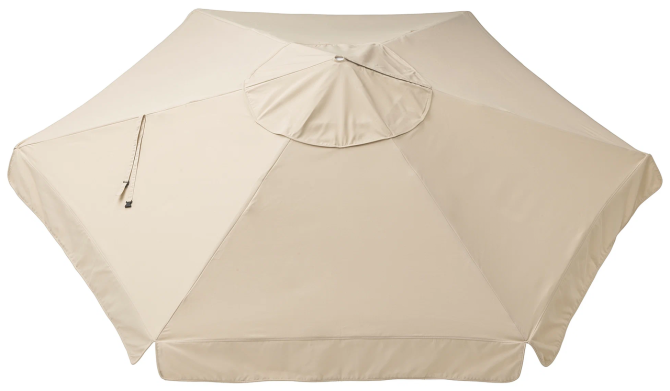 Зонт от солнца с опорой КУГГЁ / ВОРХОЛЬМЕН бежевый 300 см IKEA, ИКЕА Нур-Султан - изображение 4