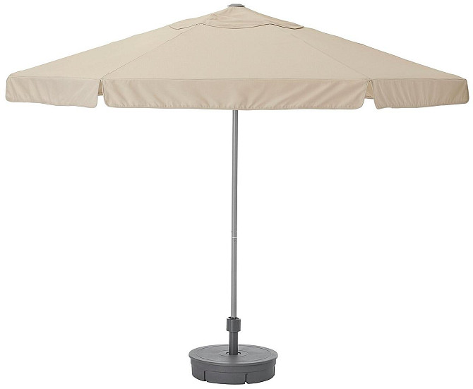 Зонт от солнца с опорой КУГГЁ / ВОРХОЛЬМЕН бежевый 300 см IKEA, ИКЕА Нур-Султан - изображение 1