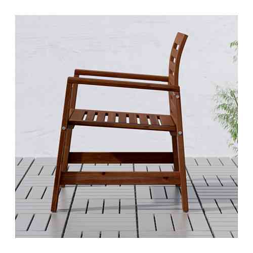 Кресло садовое ЭПЛАРО коричневая морилка ИКЕА, IKEA Нур-Султан