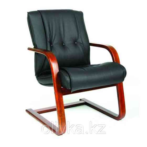 Кресло офисное Chairman 653V черная кожа Караганда