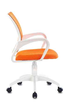 Компьютерное кресло Standard оранжевый, пластик белый Алматы