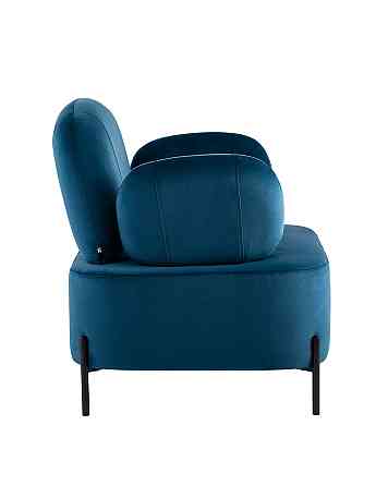 Кресло для отдыха Candy с подлокотниками велюр синий Алматы