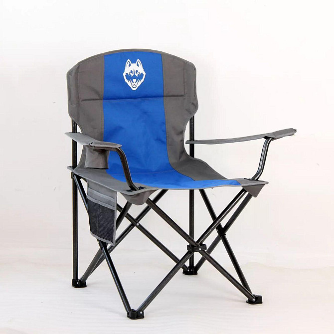 Кресло складное кемпинговое "HUSKY" H-200 , цвет синий Алматы - изображение 1