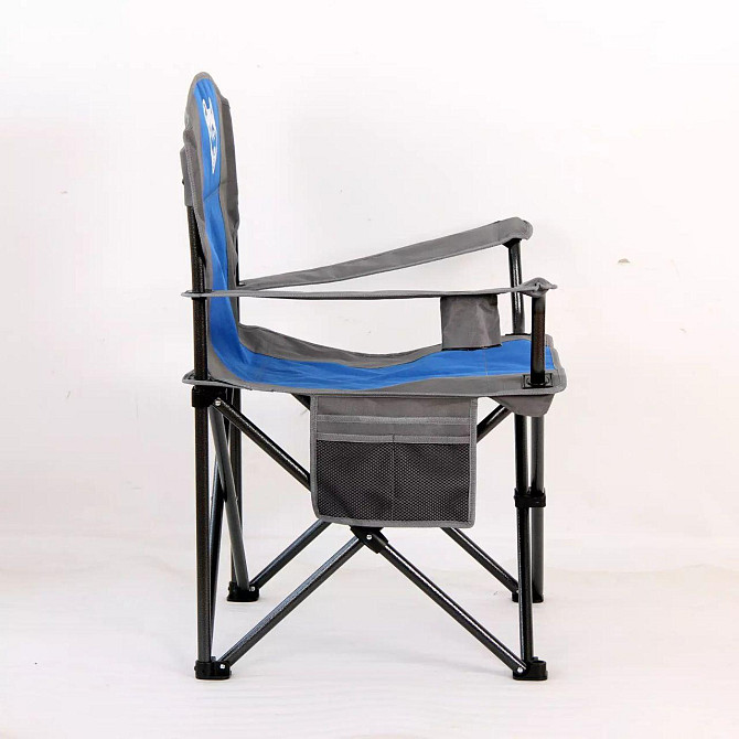 Кресло складное кемпинговое "HUSKY" H-200 , цвет синий Алматы - изображение 2