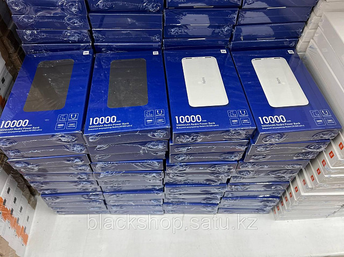 Power Bank Внешний аккумулятор Redme Blue Type-C 10000 mah белый Алматы - изображение 1