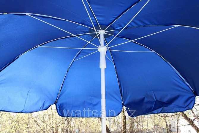 Зонт пляжный диаметр 1,8 м, мод.601BB (синий) Алматы - изображение 2
