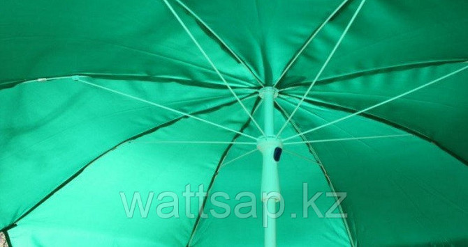 Зонт пляжный диаметр 1,8 м, мод.601BG (зеленый) Алматы - изображение 2